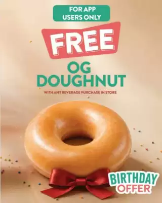 Krispy Kreme (valid until 19-07)