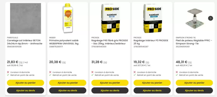 Tout faire matériaux (valable jusqu'au 19-07)