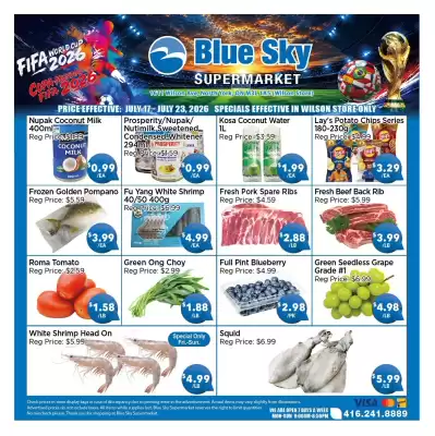 Blue Sky Supermarket flyer