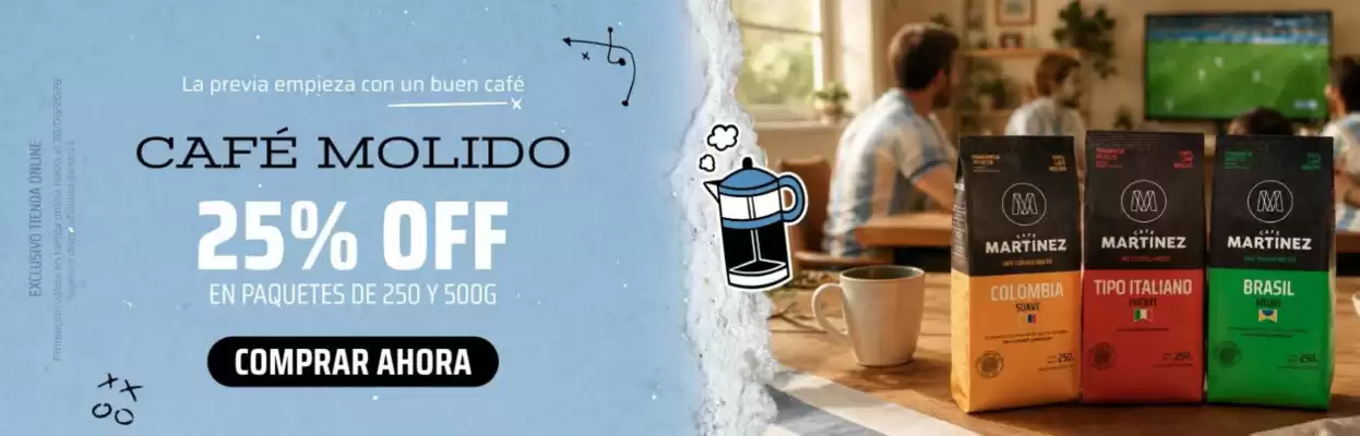 Café Martinez (válido hasta 2-08)