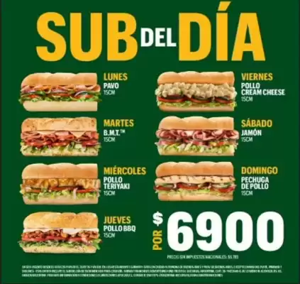 Subway (válido hasta 2-08)