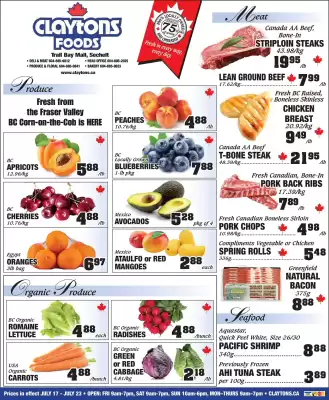 Claytons Heritage Market flyer (valid until 23-07)