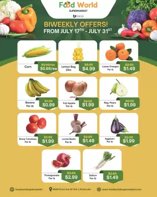 Food World Supermarket flyer (valid until 31-07)