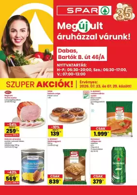 Spar akciós újság (érvényes eddig: 29-07)