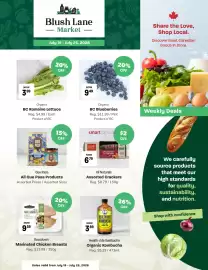 Blush Lane Organics flyer week 30 Page 1