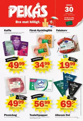 Pekås reklamblad (giltig till och med 26-07)