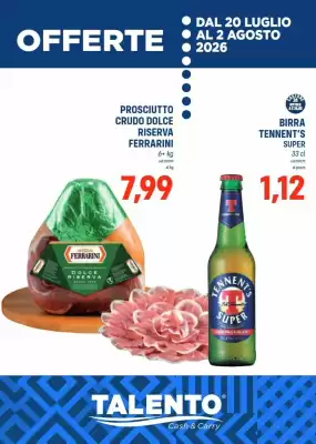 Volantino Talento Professional Store (valido fino al 2-08)