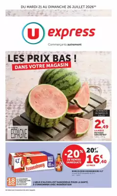 U Express (valable jusqu'au 26-07)