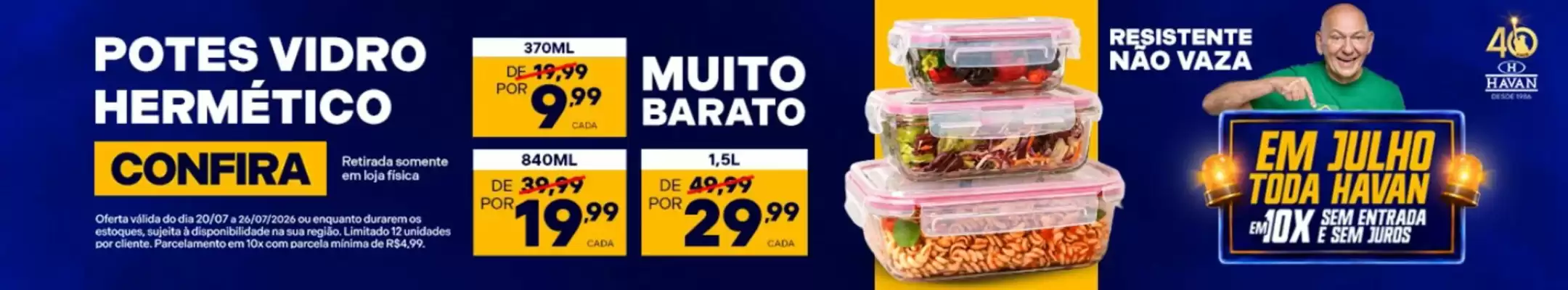 Lojas Havan (válido até 28-07)