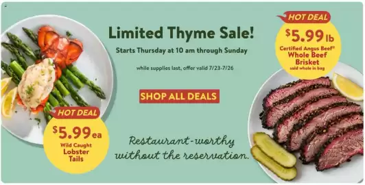 Fresh Thyme weekly ad week 30 Page 1