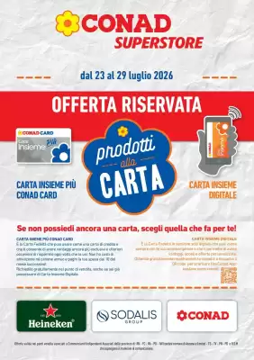 Conad Superstore | Prodotti alla carta (valido fino al 29-07)