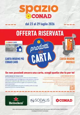 Spazio Conad | Prodotti alla carta (valido fino al 29-07)