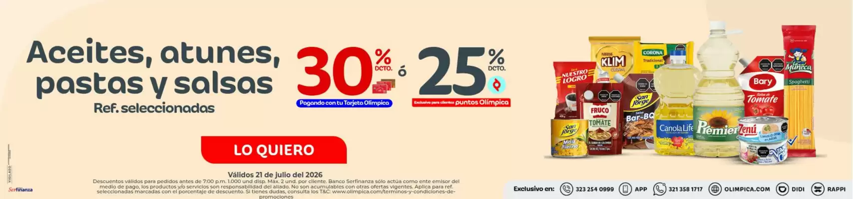 Olímpica (válido hasta 21-07)
