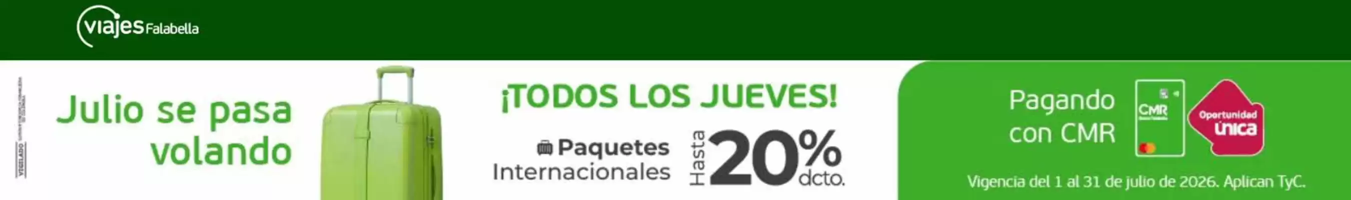 Viajes Falabella (válido hasta 31-07)