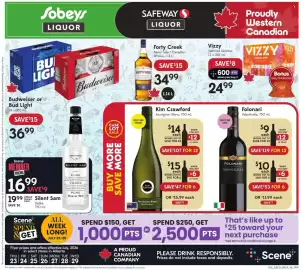 Sobeys Liquor flyer week 30 Page 1