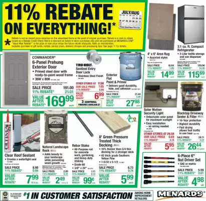 Menards weekly ad