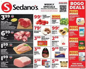 Sedano's weekly ad week 30 Page 1