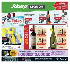 Sobeys Liquor flyer week 30 Page 1