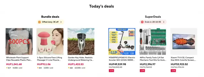 AliExpress akciós újság hét 30 Oldal 1
