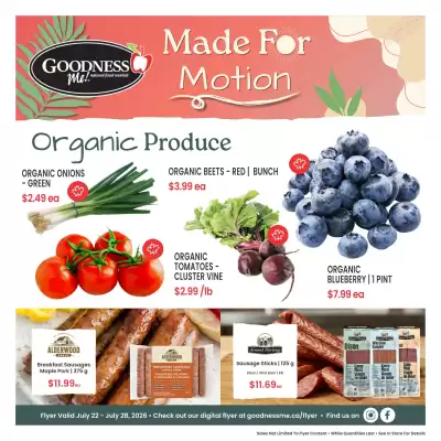 Goodness Me flyer (valid until 28-07)