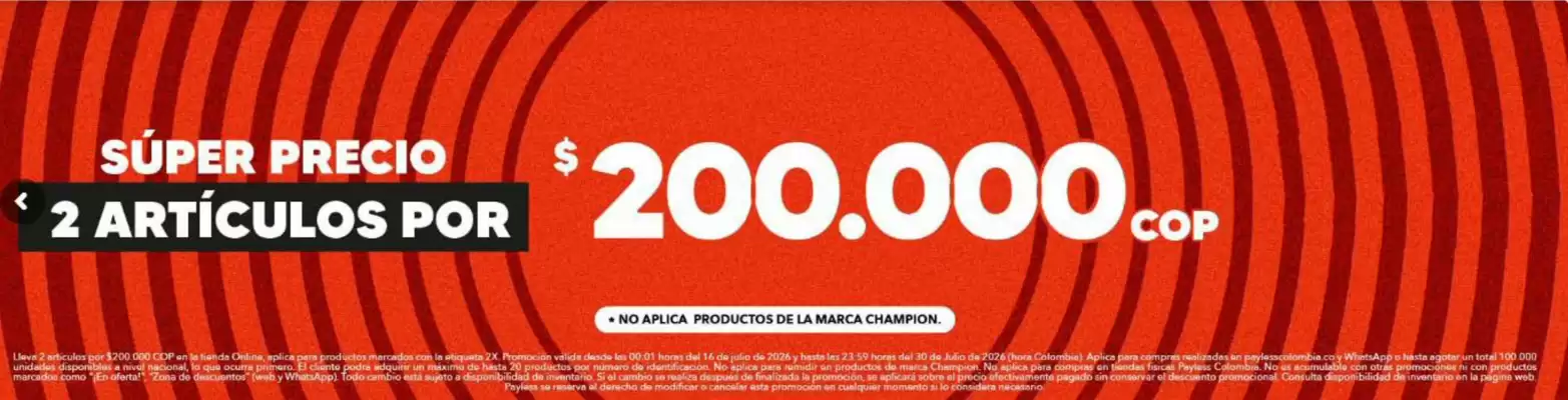 Payless (válido hasta 2-08)