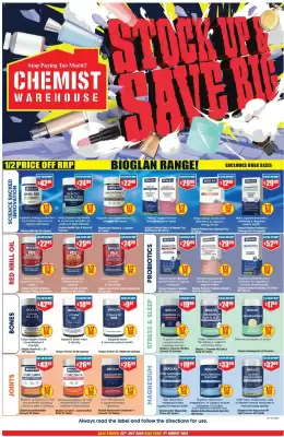 Chemist Warehouse catalogue (valid until 5-08)