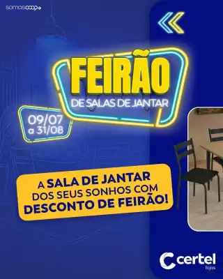 Folheto Lojas Certel (válido até 31-08)