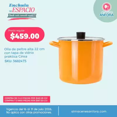 Almacenes Anfora (válido hasta 31-07)