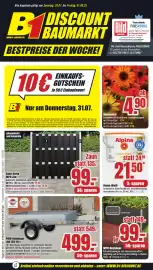 B1 Discount Baumarkt Prospekt woche 31 Seite 1