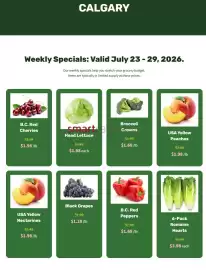 H&W Produce flyer week 30 Page 1