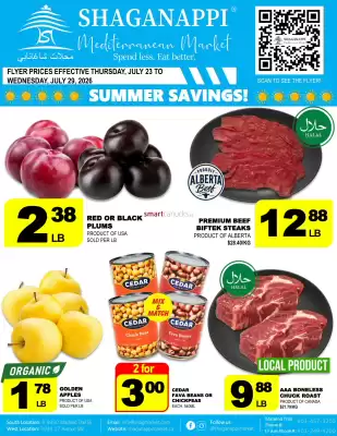 Shaganappi Mediterranean Market (valid until 29-07)