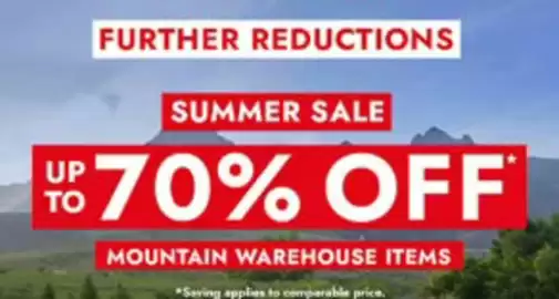 Mountain Warehouse leaflet Page 1