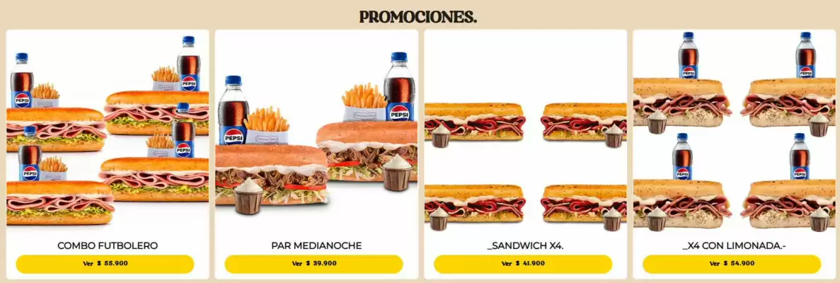 Sandwich Gourmet (válido hasta 2-08)