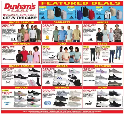 Dunham's Sports weekly ad