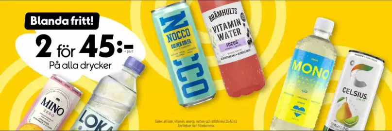 Pressbyrån reklamblad Sida 1