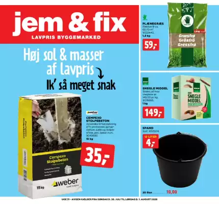 jem & fix (gælder indtil 1-08)