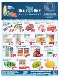 Blue Sky Supermarket flyer week 30 Page 1