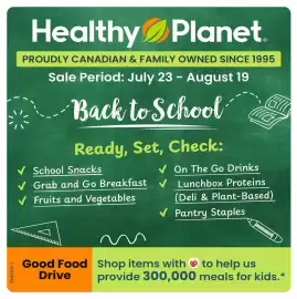 Healthy Planet flyer Page 1