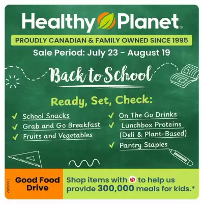 Healthy Planet (valid until 21-08)