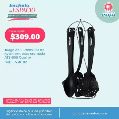 Almacenes Anfora (válido hasta 31-07)