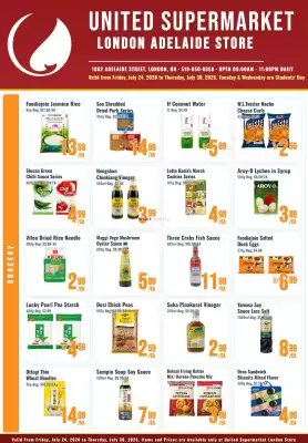 United Supermarket flyer (valid until 30-07)