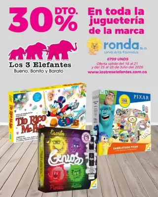 Catálogo Los Tres Elefantes (válido hasta 29-07)