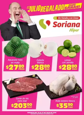 Folleto Soriana Híper (válido hasta 27-07)