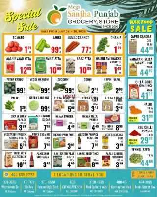 Mega Sanjha Punjab Grocery Store flyer