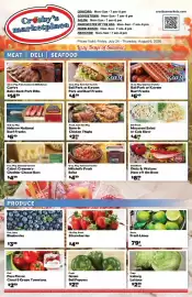 Crosby's Marketplace weekly ad Page 1