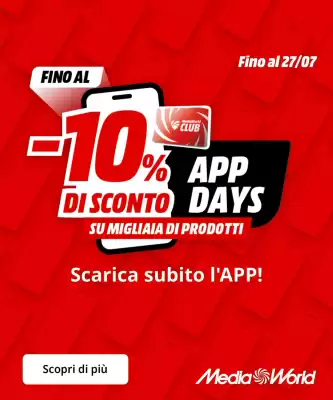 Volantino MediaWorld (valido fino al 27-07)