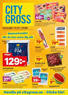 City Gross reklamblad (giltig till och med 3-08)
