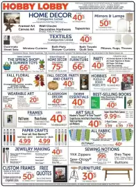 Hobby Lobby weekly ad week 31 Page 1