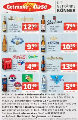 Getränke Oase (gültig bis 1-08)