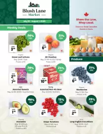 Blush Lane Organics flyer week 31 Page 1